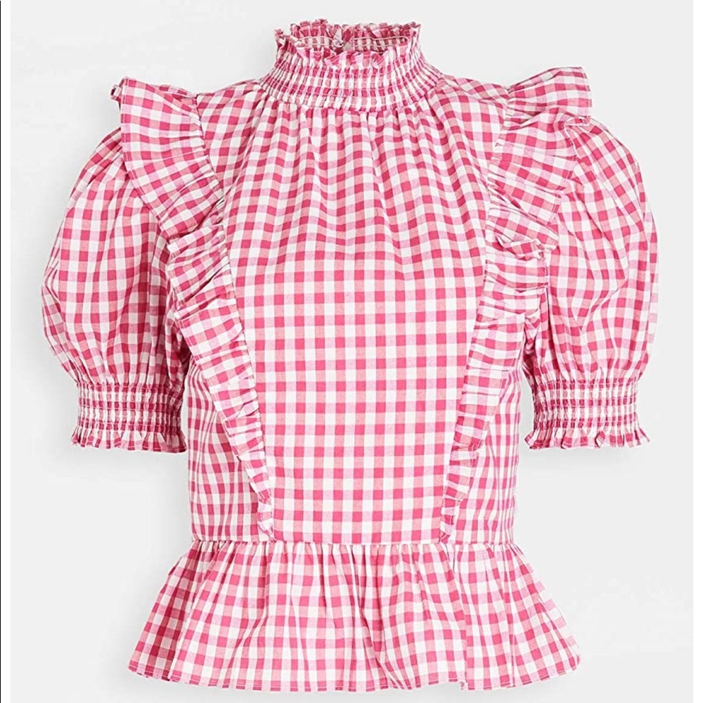 English Factory Gingham Top XS 💖